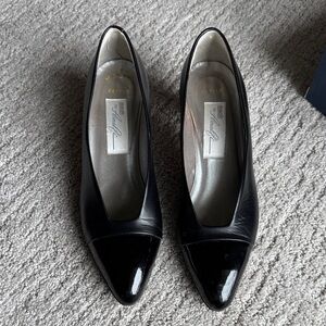 Nickles Black Leather Women's Shoes vintage